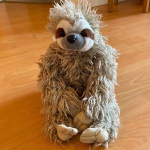 Wild Republic Plush Grey Sloth Toy
